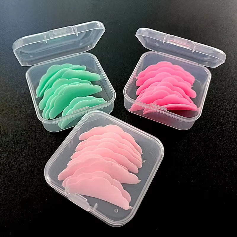 CNKESS Wimpern-Lifting Set, 5 Paar 3D-Verlängerungsstäbe, Silikon-Laminierpad, Wimpernzange, Unisex - Bild 3