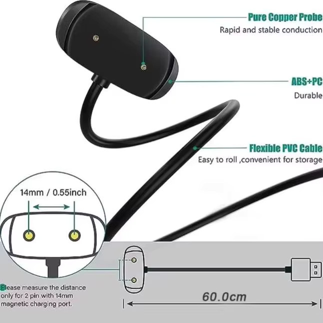 Amazfit USB-Ladegerät, Silikon, Schwarz - Bild 3
