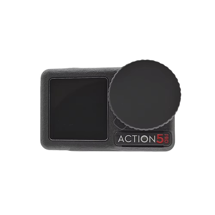 DJI Osmo Action 5 Pro Objektivabdeckkappe aus Silikon in Schwarz zum Schutz vor Staub - Bild 2