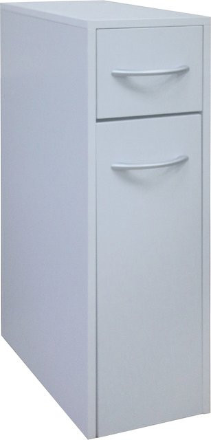 HTI-Living Mehrzweckschrank Thekla Weiß, schmaler Schrank mit Türen und Schubladen für Küche oder Bad, B/T/H: 40 x 20 x 61 cm - Bild 1