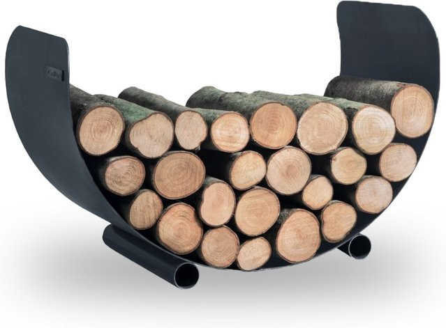 Intergard Kaminholzregal Turyn Holzlagerung aus Stahl in Schwarz B: 70 cm, T: 45 cm - Bild 1