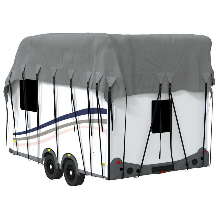 vidaXL Dachplane für Wohnwagen aus Vliesstoff, Grau, B/T: 600 x 300 cm - Bild 5