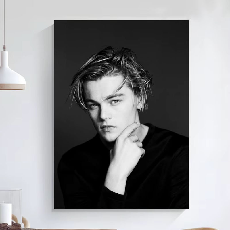 Selbstklebendes Leonardo DiCaprio Young Poster als moderne Wandkunst in HD-Qualität, mehrfarbig, Hochformat, 25 x 20 cm - Bild 6