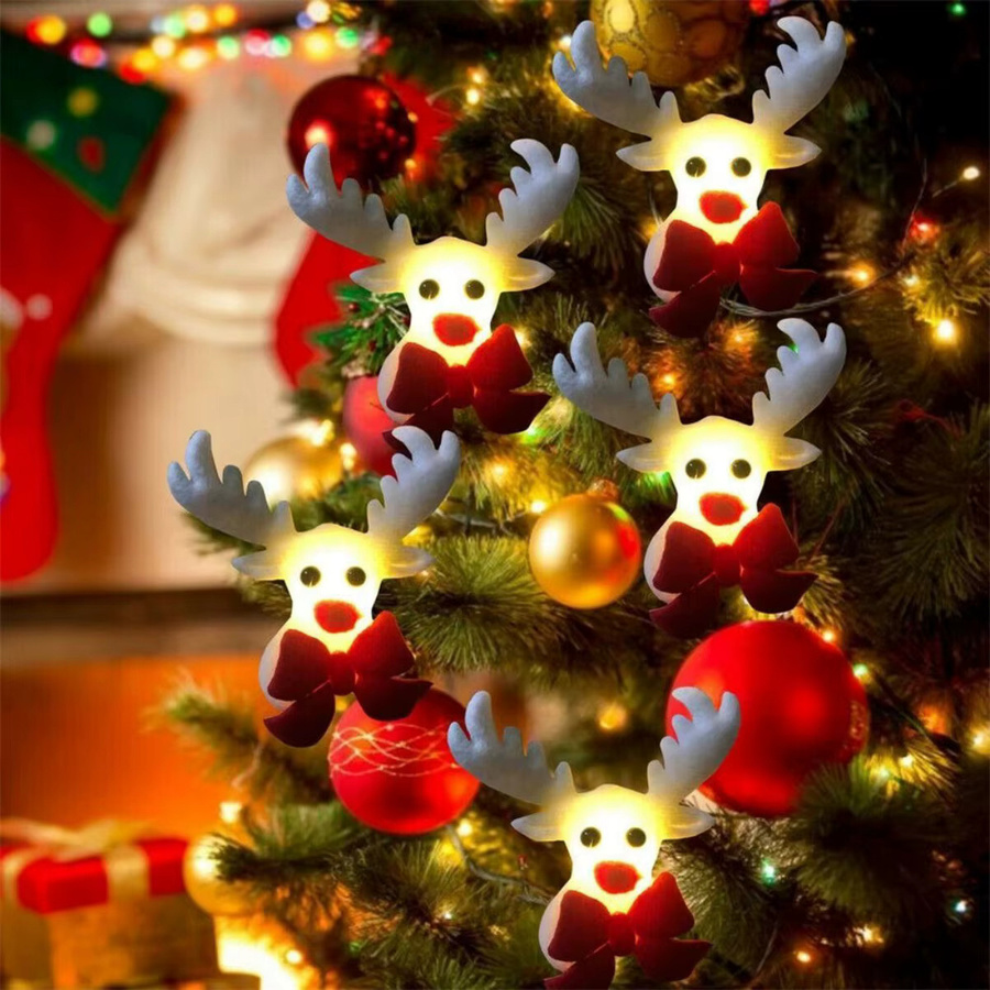 Peach Forest LED Elch Lichterkette für die Weihnachtsdekoration im Innen- und Außenbereich - Bild 6
