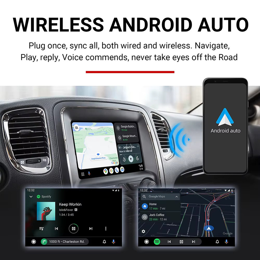 ANYFAR CarPlay-Schnittstelle für Dodge Challenger Journey Charger Durango mit 8,4-Zoll-Bildschirm, Schwarz - Bild 3