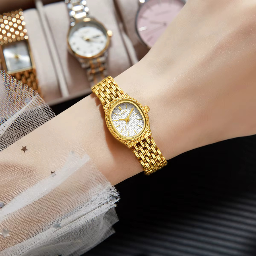 LIGE Armbanduhr Quarz, Edelstahl, Gold, Damen - Bild 4