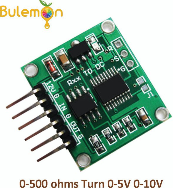 ReYeBu Lineares Konvertierungs-Sendermodul Potentiometer Widerstand gegen Spannung 0–500 Ohm in Grün - Bild 1