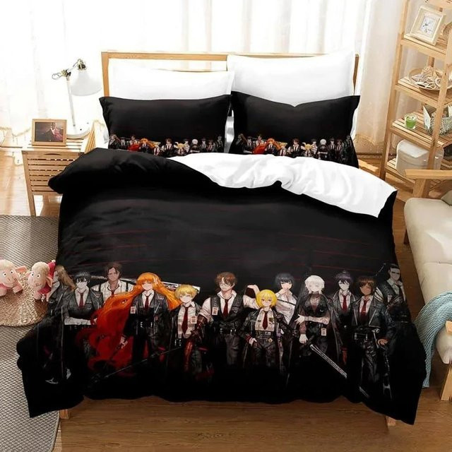 Bettwäsche-Set Tokio Essenssorten mit 1 Bettbezug und 2 Kissenbezügen aus Mikrofaser-Polyester, Breite: 133 cm, Höhe: 70 cm - Bild 1