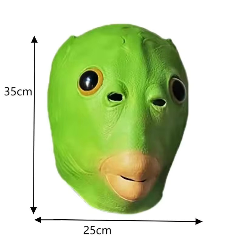 Grüne Fischkopfmaske, Spielzeug, Grün - Bild 6