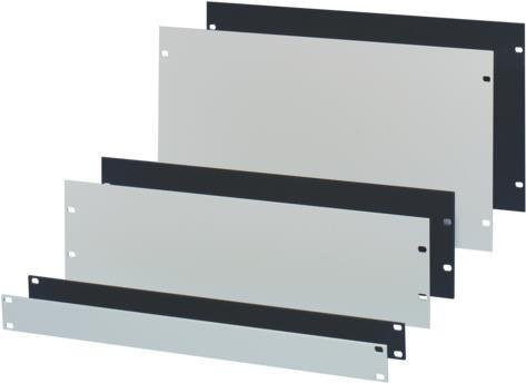 Schroff Frontabdeckung 40304-076 aus Aluminium in Schwarz und Grau für 3U 19 Zoll - Bild 1