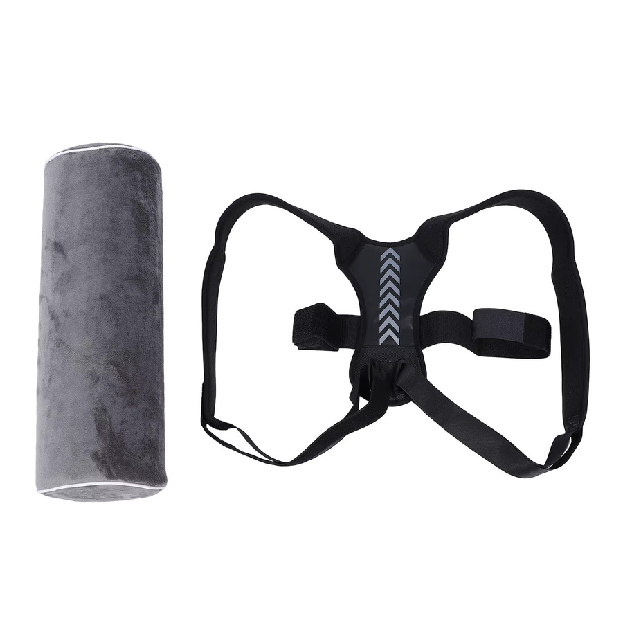 Ergonomisches Seitenschläferkissen von TMISHION aus Memory Foam in Grau zur Unterstützung der Wirbelsäule und gegen Schnarchen - Bild 5
