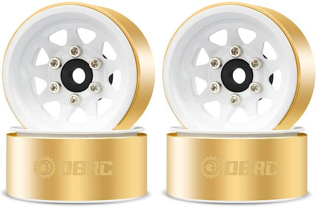 OGRC 1.0 Messing RC Deep Dish Radfelgen Beadlock Räder, Metall, Zubehör - Bild 1