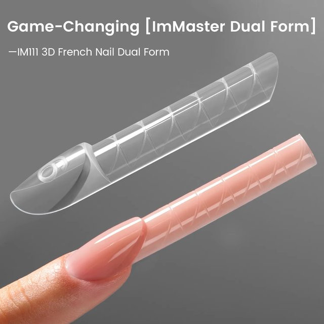 MIANEL GEL 3D French Nail Dual Form Set, 75 Stück, Glänzend - Bild 1