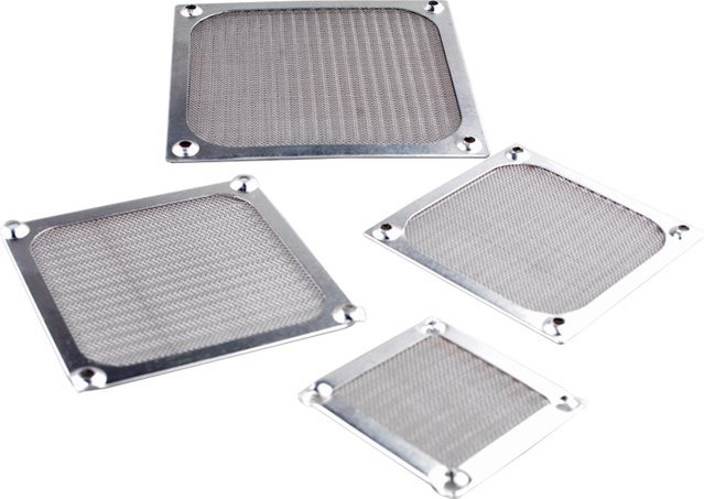 ANCHAOPU Rostschutz-Aluminium-Staubschutzgitter für Axialventilatoren in Silber - Bild 1