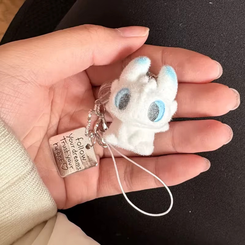 Potdemiel Toothless Fantasy, DIY Handy-Anhänger, Schlüsselanhänger, Plüsch / Textil - Bild 3