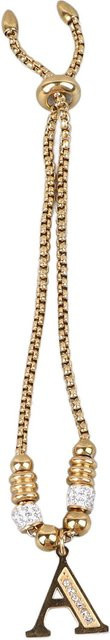 Neoglint Buchstabenarmband Edelstahl, Gold, Damen - Bild 1