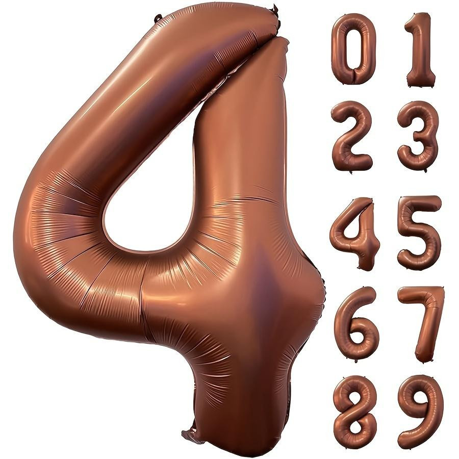 XYNN Aluminiumfolienballon Nummer 23 in Braun, 40 Zoll (101,6 cm) für Party- und Feierdekorationen - Bild 1