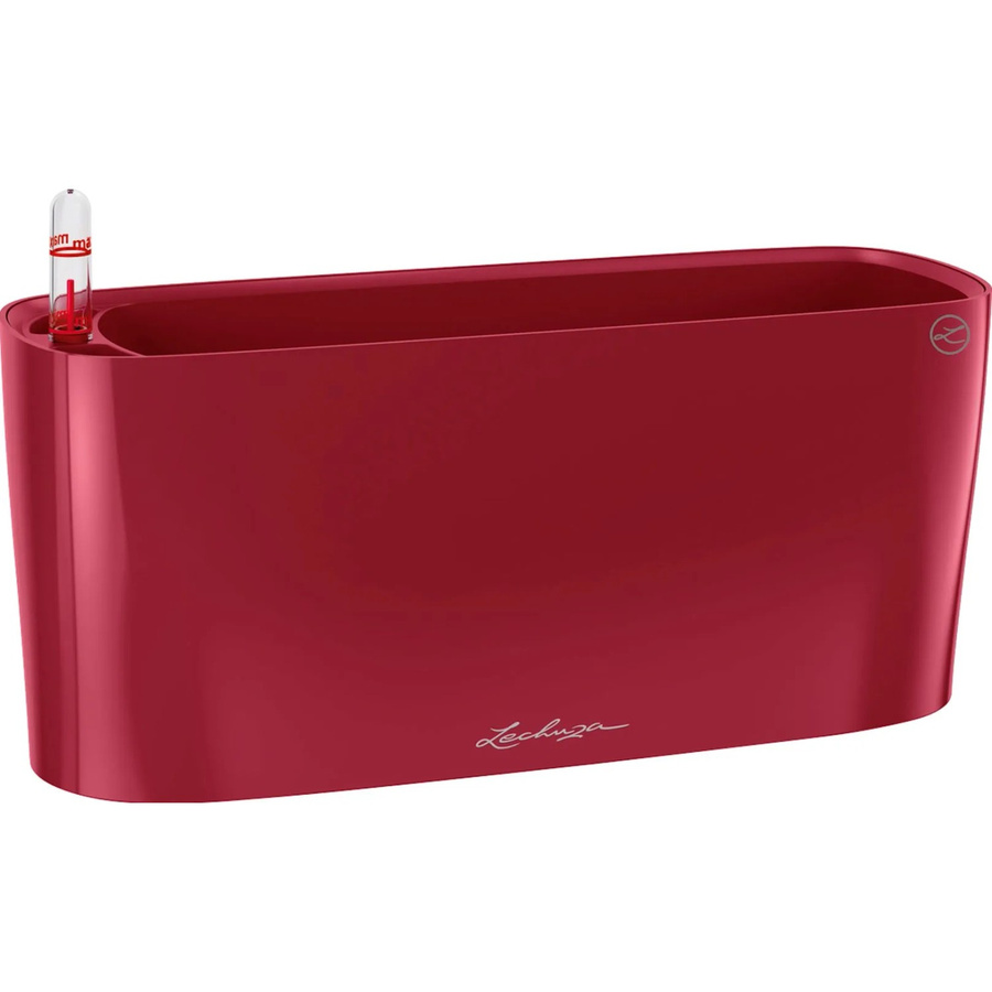 Lechuza Pflanzgefäß Delta 10 Tabletop in Scarlet Rot Hochglanz, B: 30 cm, H: 11 cm - Bild 2