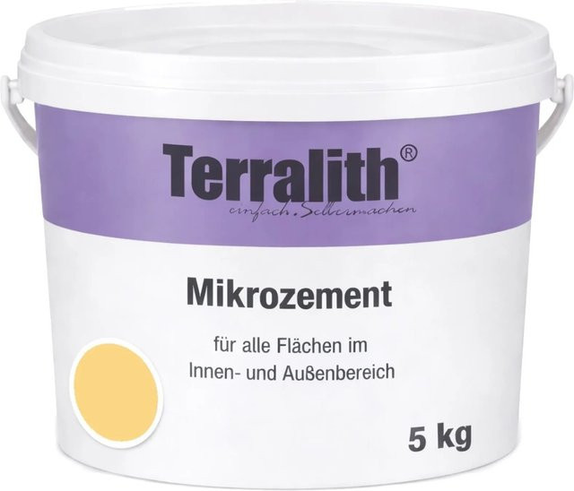 Terralith Mikrozement Fix & Fertig LFC0172 Gelb, 5 kg für 3,5 qm - Bild 1