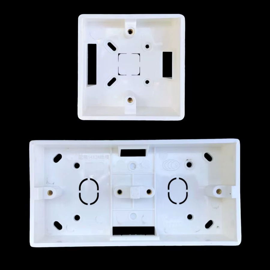 Pattress Back Box für 86 Typ Lichtschalter Steckdosen und Schalter zur Oberflächenmontage in Weiß - Bild 5