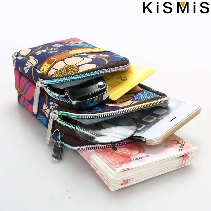 STONEGO Blumen Stoff-Armtasche für Handys mit großem Bildschirm, Multicolour Schultertasche für Sport und Outdoor - Bild 5