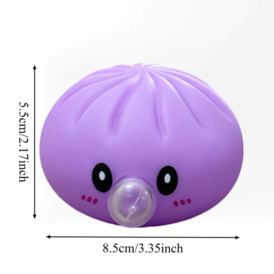 Bandai Blasen-Dumpling-Glitzer-Squishies, Sensorisches Quetschspielzeug - Bild 3