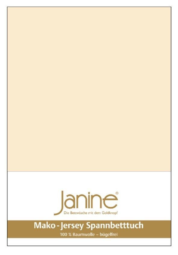 Janine Spannbetttuch aus Mako-Jersey aus 100% Baumwolle, Farbe: Beige, B/T: 140 x 200 cm oder 150 x 200 cm - Bild 1