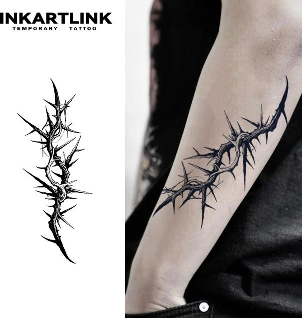 Thorns Temporärer Tattoo-Aufkleber, wasserfest, semi-permanent - Bild 1