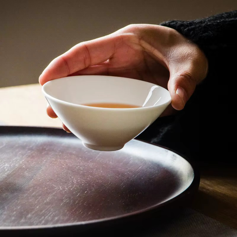 Weiße Bone China Teetasse aus Keramik für Kung-Fu-Tee-Sets - Bild 2