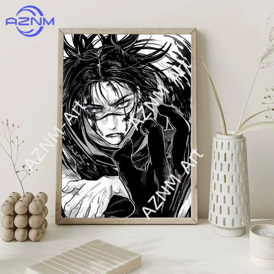 KAYOU Choso Jujutsu Kaisen Anime-Poster in Retro-Optik, mehrfarbiges Wandbild aus Papier - Bild 6