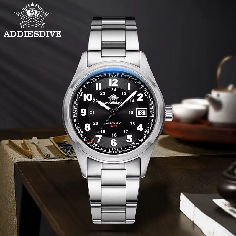 ADDIESDIVE Automatik-Armbanduhr, Edelstahl, 39 mm, Herren, blau - Bild 3