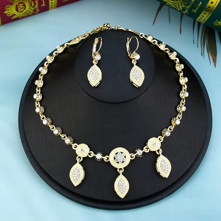 Sunspicems Schmuck-Set, Gold, Kristall, Damen - Bild 3