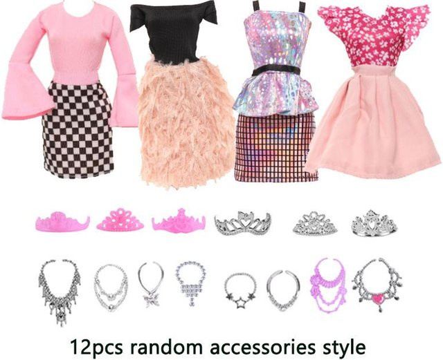 Barbie Puppenkleidung mit Zubehör, 16-teiliges Set - Bild 1