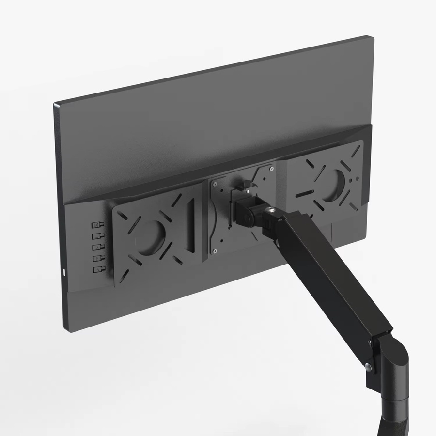 PieSteel Vesa-Verlängerungsplatine für Monitore in Schwarz zur Montage von NUC oder Macmini - Bild 1