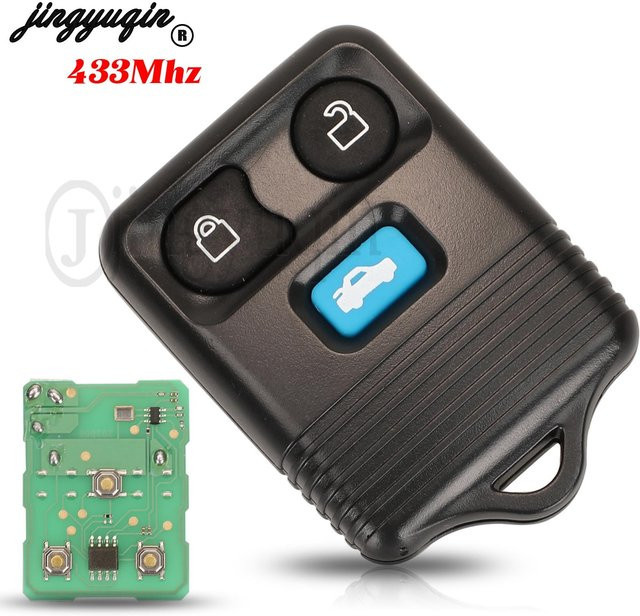 Jingyuqin 3-Tasten 433MHz Smart-Fernbedienung Autoschlüssel für Ford Transit MK6 und Connect in Schwarz - Bild 1