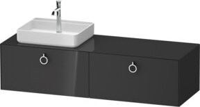 Duravit Waschtischunterschrank White Tulip in Weiß Hochglanz, B/T: 160 x 55 cm - Bild 1