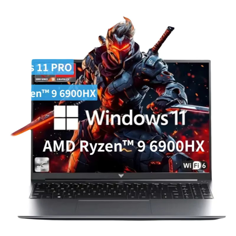 ACEMAGIC Laptop mit 16 Zoll FHD Display, AMD Ryzen 9 6900HX, 16GB LPDDR5 RAM, 512GB SSD und beleuchteter Tastatur - Bild 4