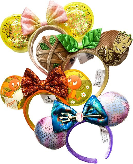 Disney Mickey Minnie Maus Ohren Haarreif, Plüsch, Fantasy, Bunt - Bild 1