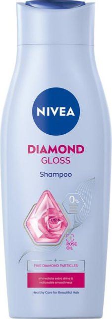 Nivea Diamond Gloss Care Pflegendes Shampoo mit Rosenöl, 400 ml - Bild 1