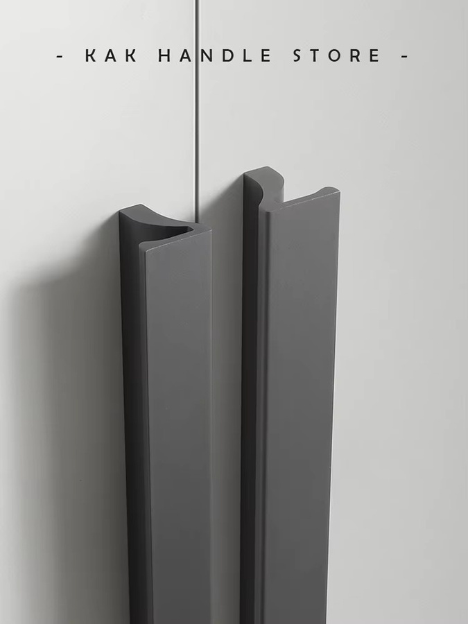 KAK Möbelgriff aus Zinklegierung in Schwarz, Länge: 120 cm - Bild 3