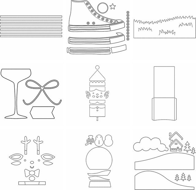 Metall Stanzform Sterne in Silber für DIY Scrapbooking und Bastelarbeiten - Bild 1