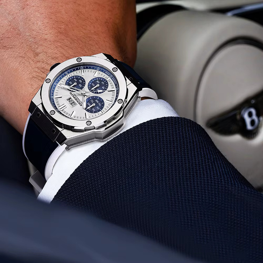 Pagani Designs Armbanduhr, Automatik, Edelstahl, Saphirglas, Schwarz, Herren - Bild 2