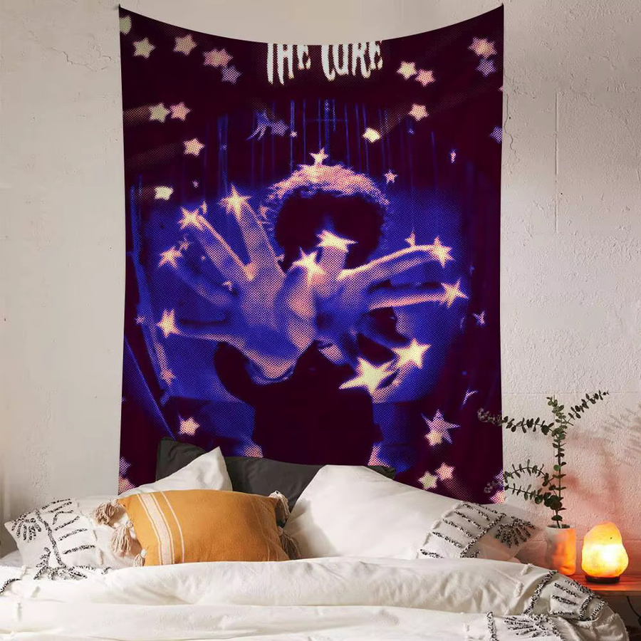 Potdemiel Wandteppich The Cure Cartoon Kunst Wandbehang für deine Raumdekoration B/H: 50 x 50 cm - Bild 3