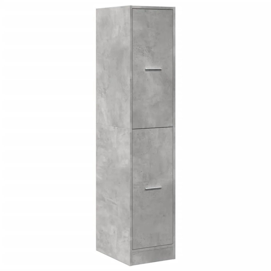 vidaXL Apothekerschrank aus Holzwerkstoff in Betongrau, B: 30 cm, T: 41 cm, H: 144,5 cm - Bild 2