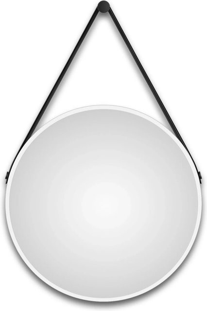 DSK Design Wandspiegel Silver Coiffeur Rund in Weiß Matt mit Durchmesser: 50 cm - Bild 1