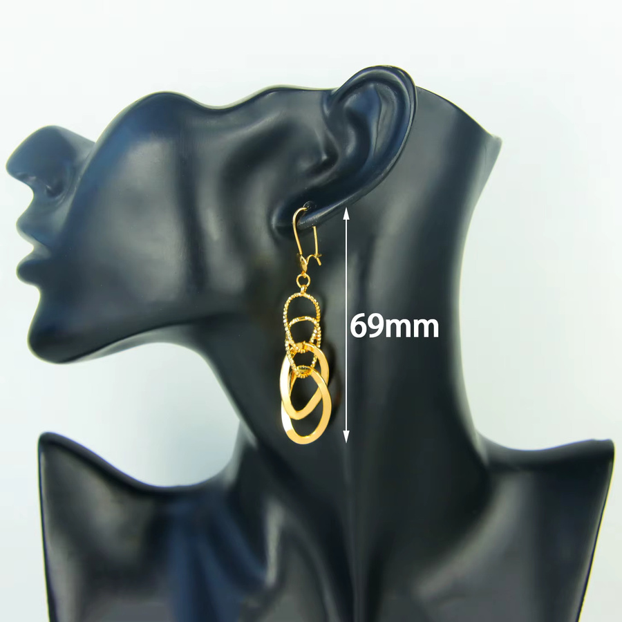A-YONG AYONG JEWELRY Ohrringe, 21k vergoldet, Gold, Vintage, Damen - Bild 3