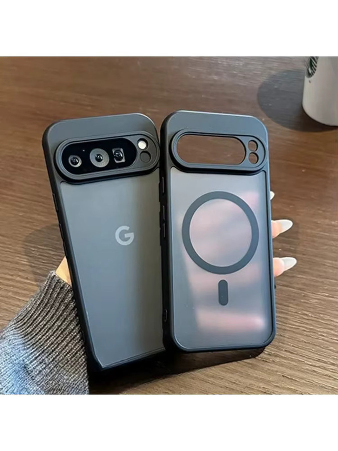 MagSafe Schutzhülle für Google Pixel 9, 9 Pro, 9 Pro XL, 8 Pro und 8a in Transparent Matt Frosted Design - Bild 4