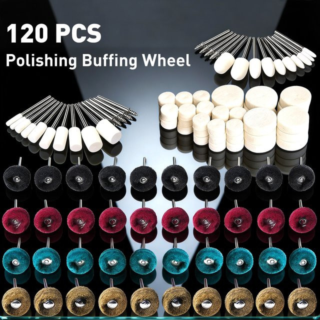 Dremel 120-teiliges Polierset mit Polierbits und Schleif-Polierscheiben für Drehwerkzeuge mit 1/8 Zoll Schaft - Bild 1