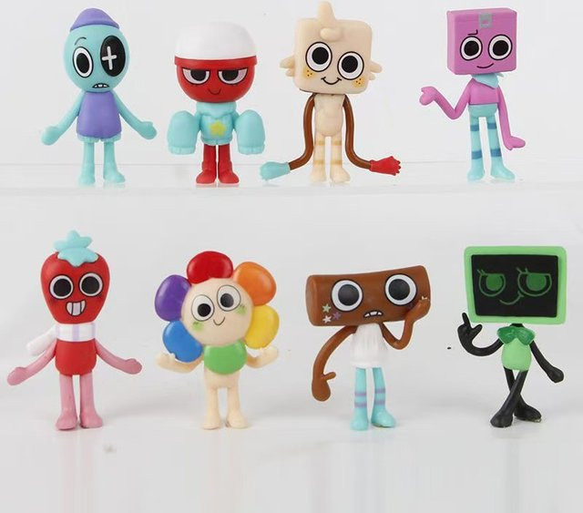 Bandai Cartoon-Anime-Figuren, Sammelmodelle, 8-teiliges Set, Bunt / Mehrfarbig - Bild 1