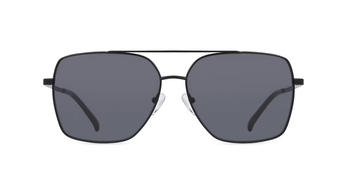 Fielmann BD 557 SUN FA VIKTOR Sonnenbrille, Herren, Vollrand, Quadratisch, Edelstahl, schwarz - Bild 1